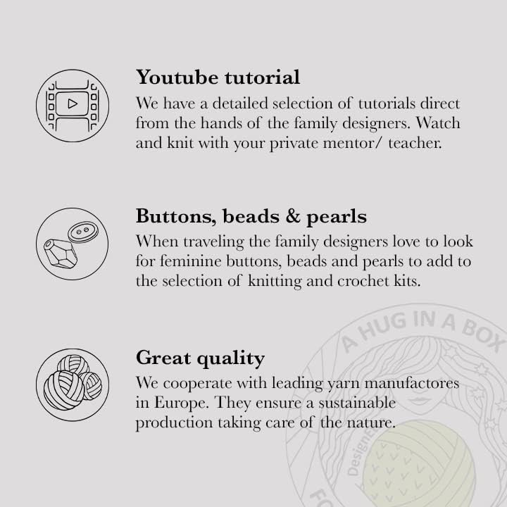 DesignEtte Strickset DIY Sommerpulli Butte Montmartre Strickset mit 7 Knäulen reiner Merino Wolle, i