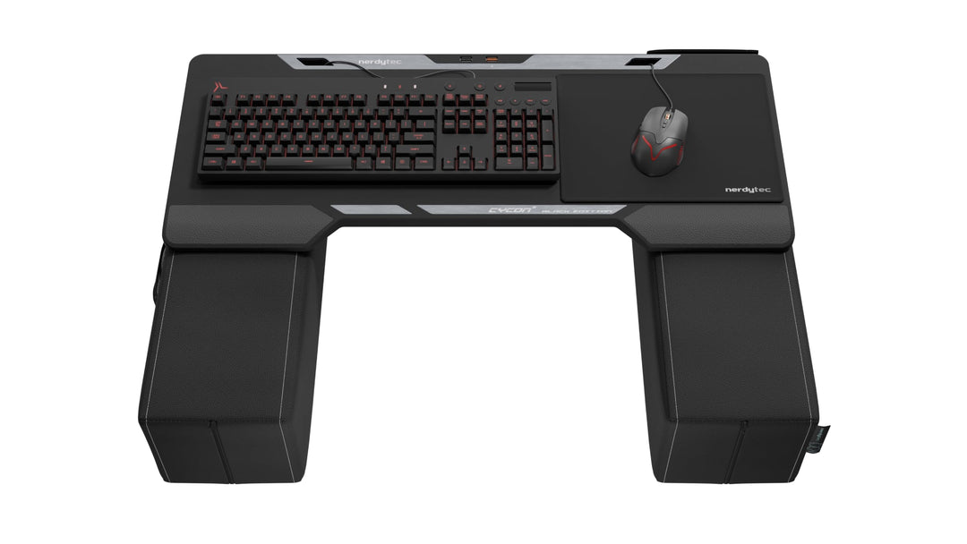 Couchmaster® CYCON² Titan Black Edition, Couch Gaming Auflage für Maus & Tastatur (für PC, PS4/5, Xb