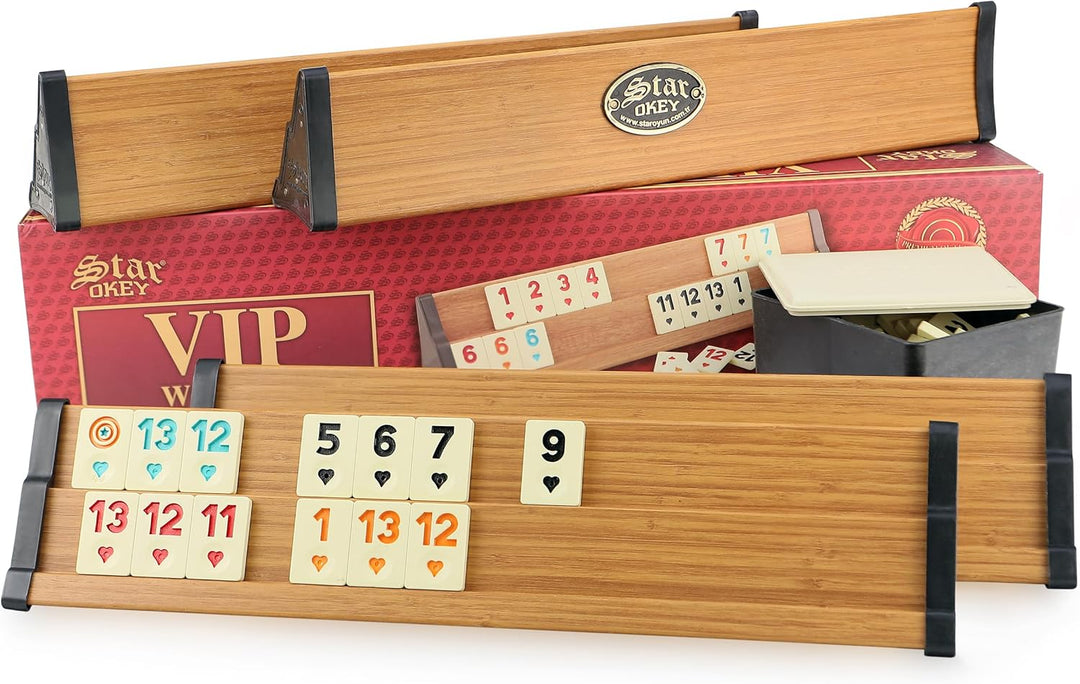 Sehr Hochwertige Holz Wooden Rummy Set VIP Okey mit Melamin Steine AHSAP Okey TAKIMI mit SEMUS