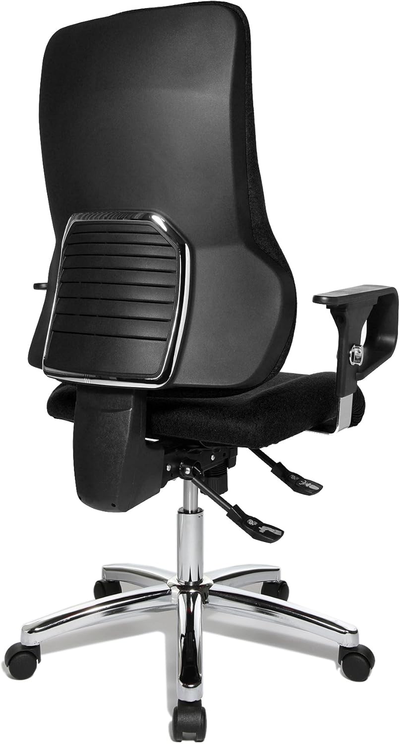 Topstar Sitness 55, Fitness-Drehstuhl, Bürostuhl, Schreibtischstuhl, inkl. höhenverstellbare Armlehn
