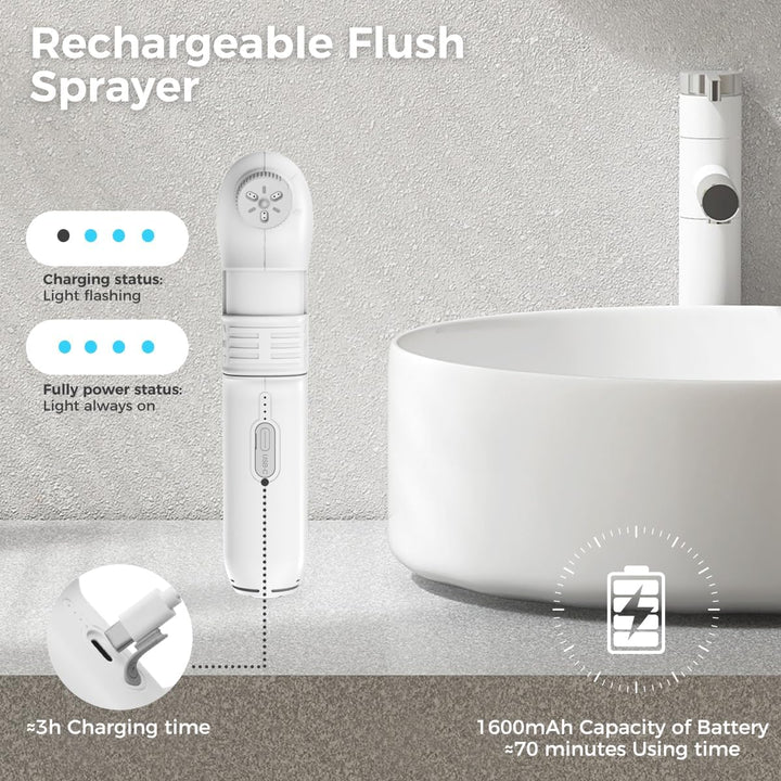 Tragbares Bidet-Sprühgerät Set mit 2,5L Wassertank Reise Bidet Mobiles Handbrause mit Wasserspeicher