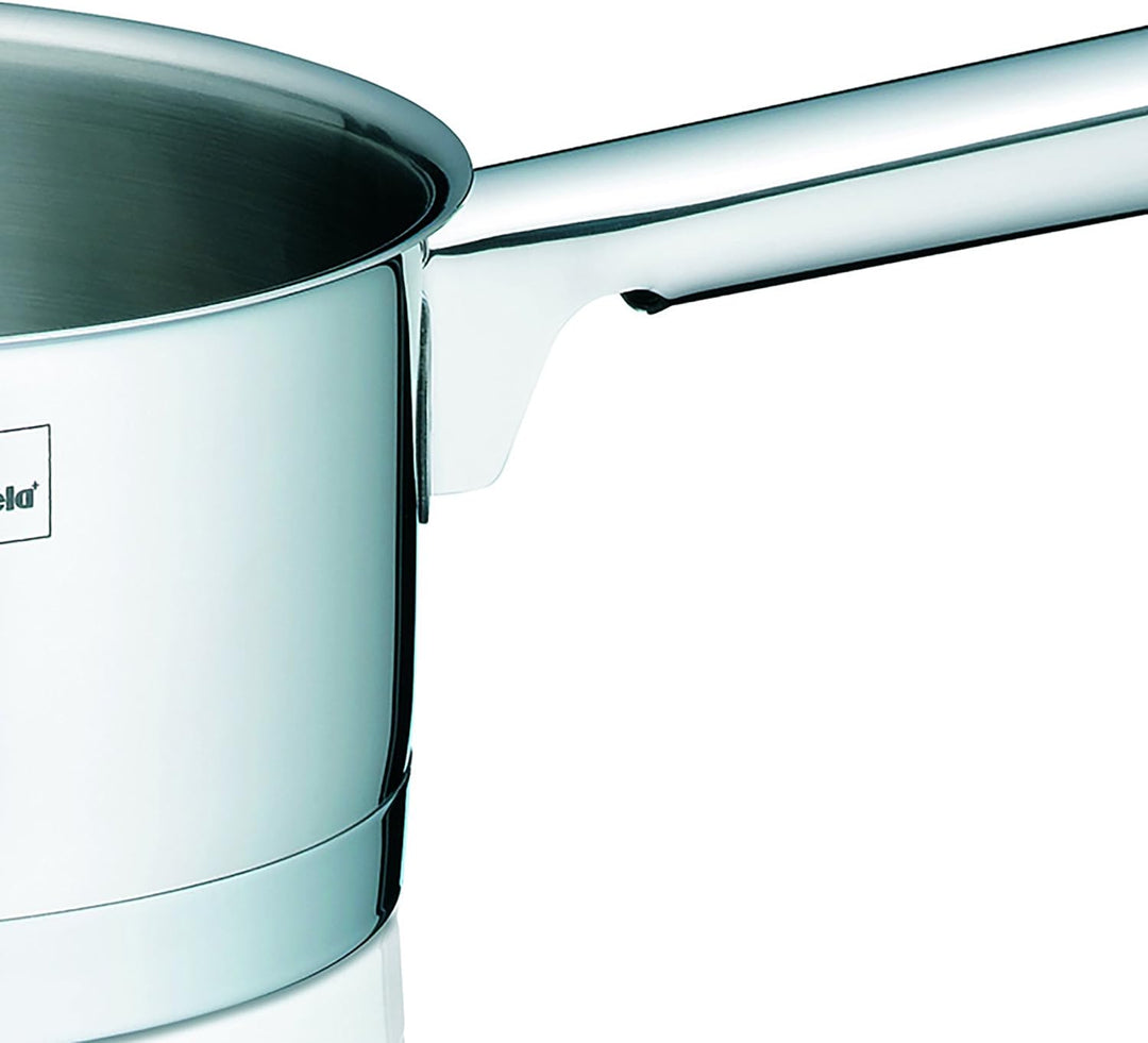 Kela 10964 Stielkasserolle, 1,5 l Fassungsvermögen, 16 cm Durchmesser, 18/10 Edelstahl mit Glanzopti