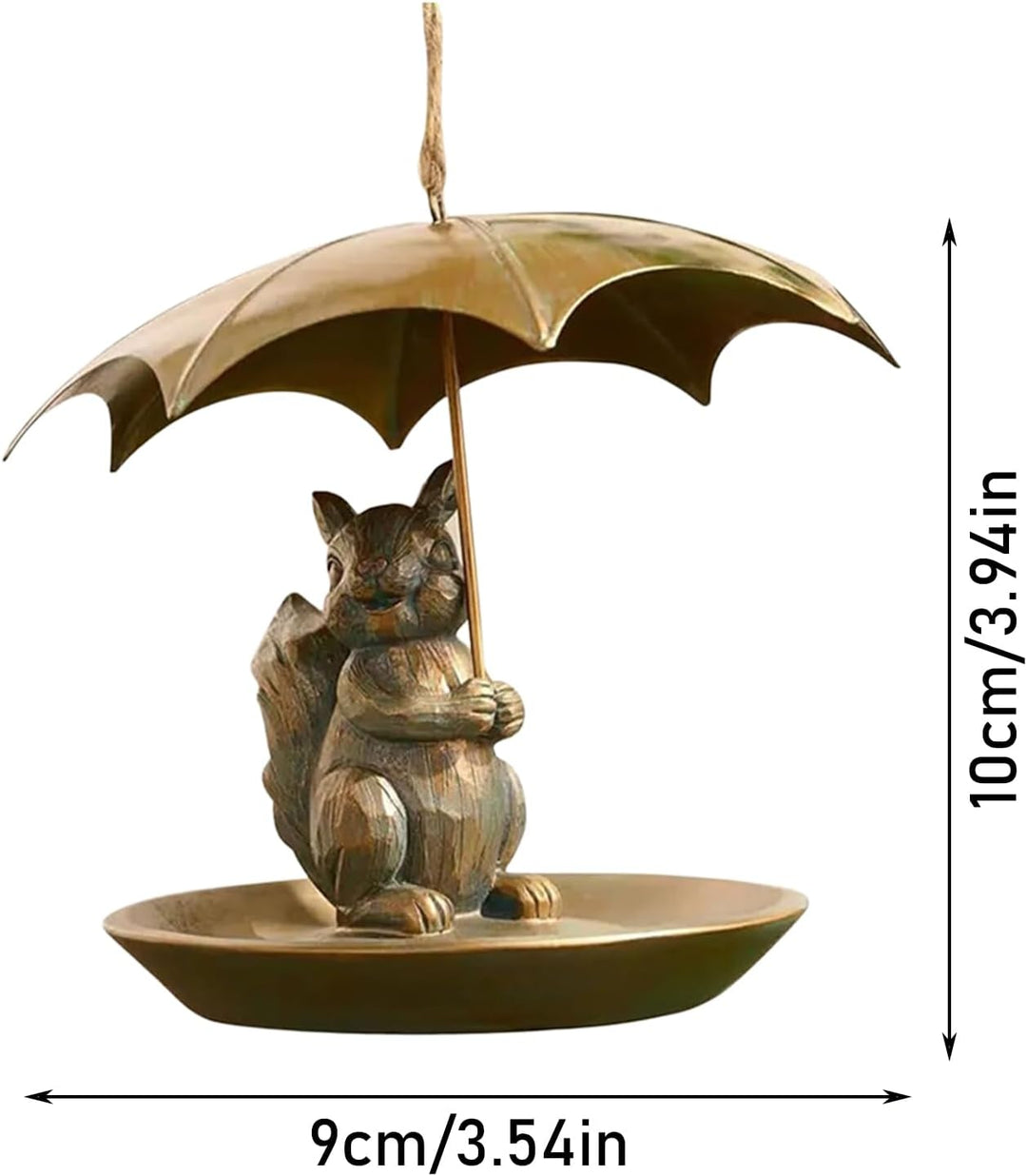 Eichhörnchen Schirm Vogelfutterhaus | Design Mit Haltendem Regenschirm -Motiv - Futterstation Für s
