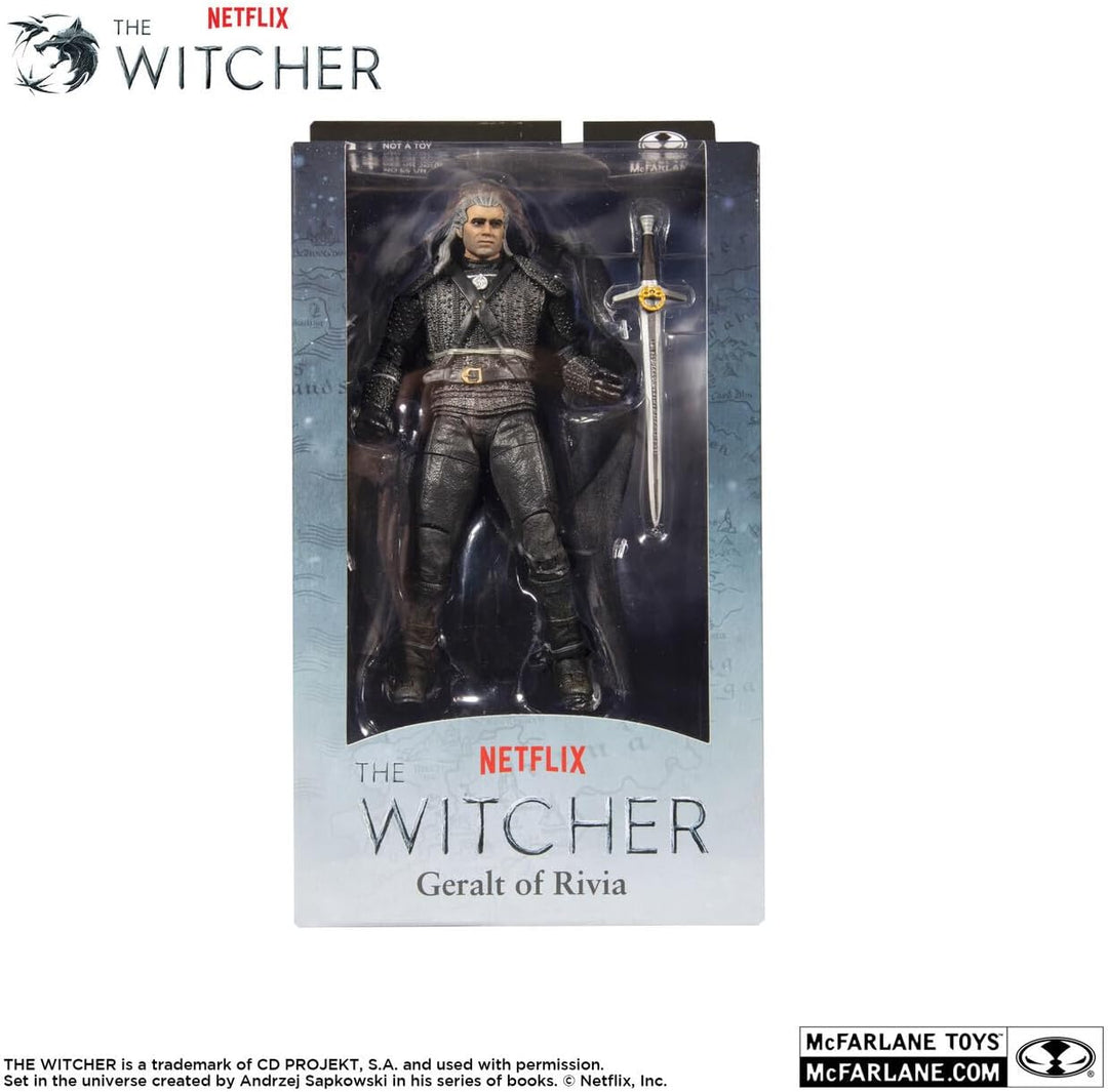 McFarlane Witcher Actionfigur Geralt of Rivia 18 cm, Mehrfarbig