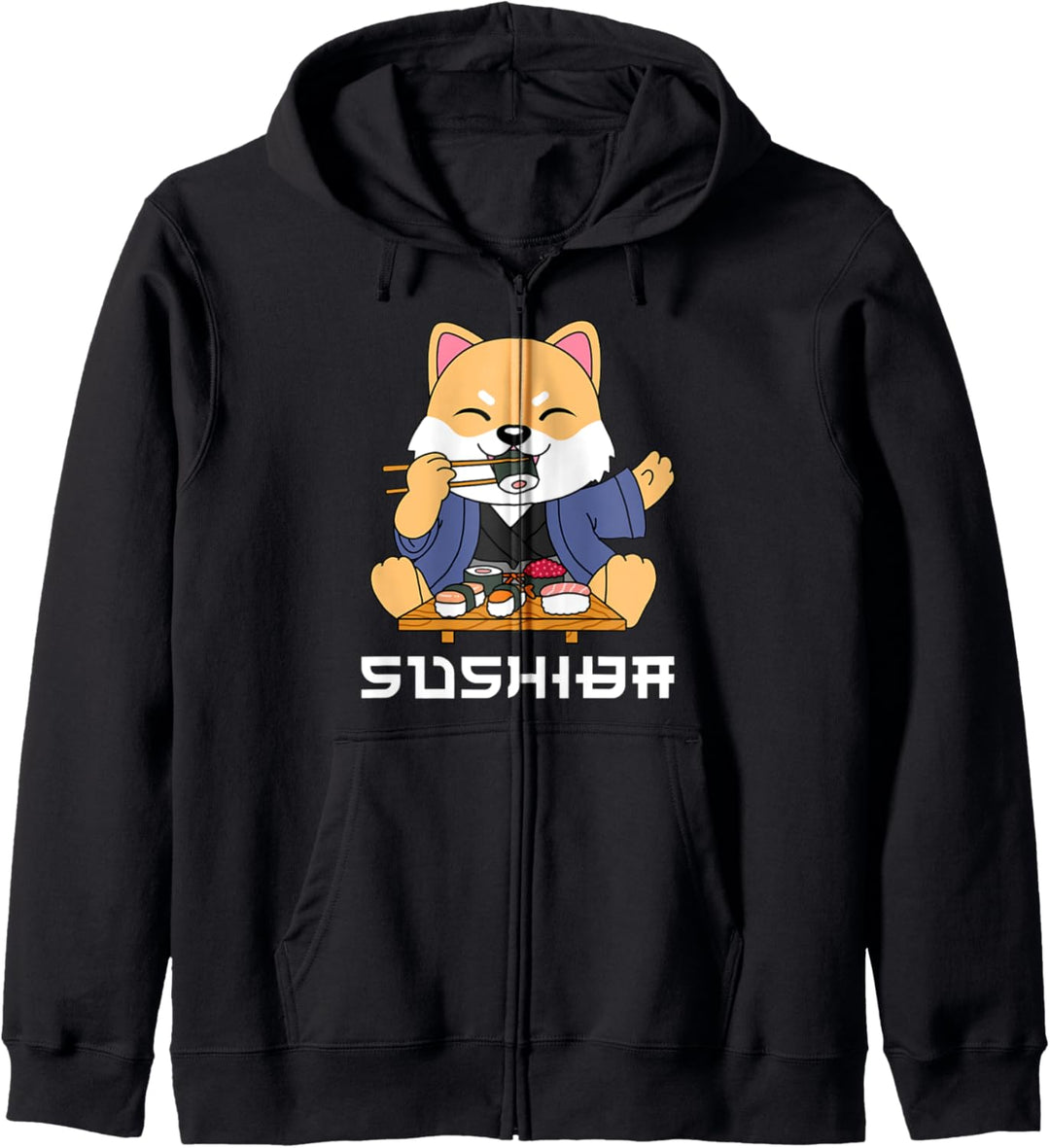 Shiba Inu Sushi Kapuzenjacke
