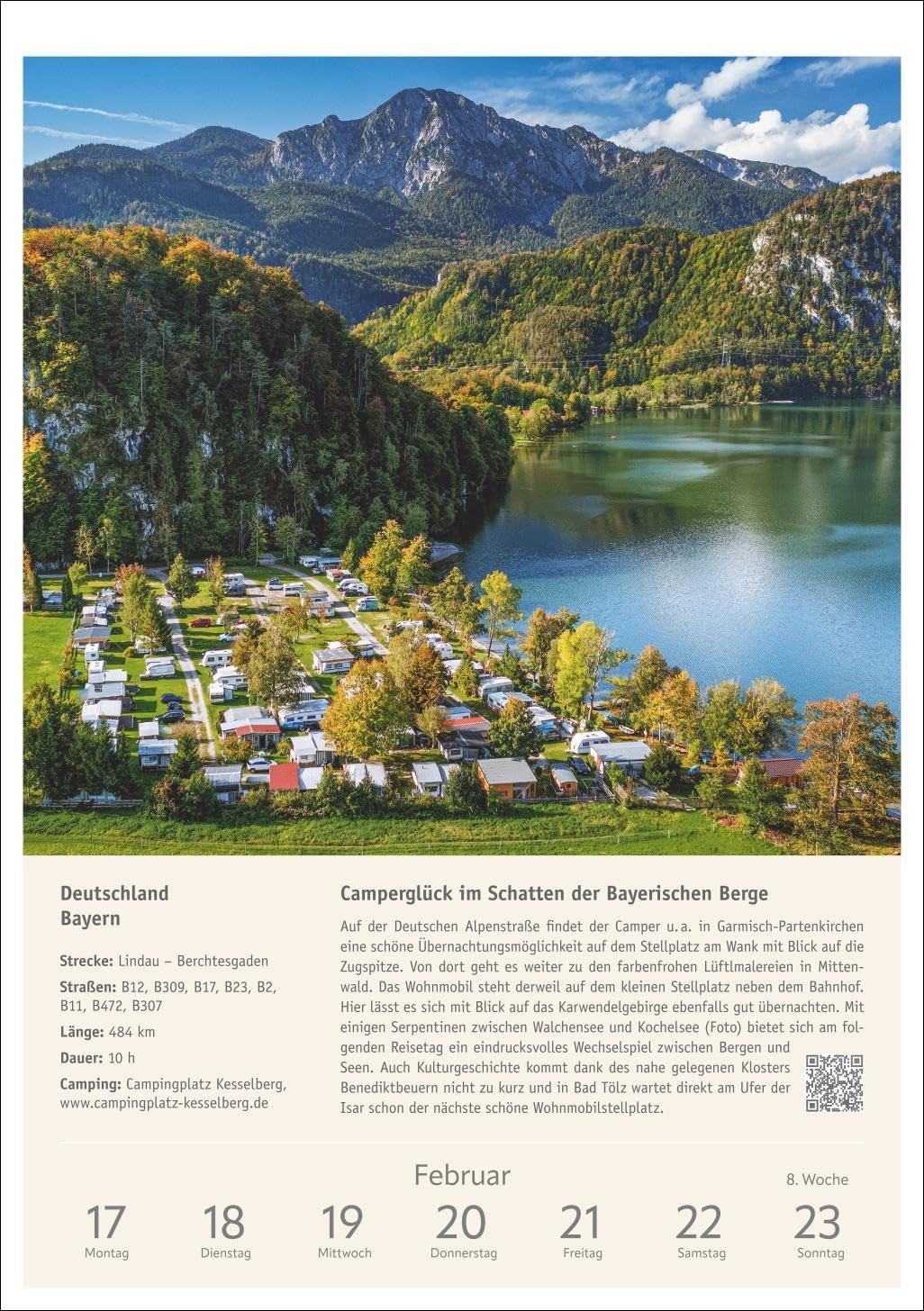 Campinglust Wochen-Kulturkalender 2025 - 53 unvergessliche Touren: Wochenkalender für alle Reise- un