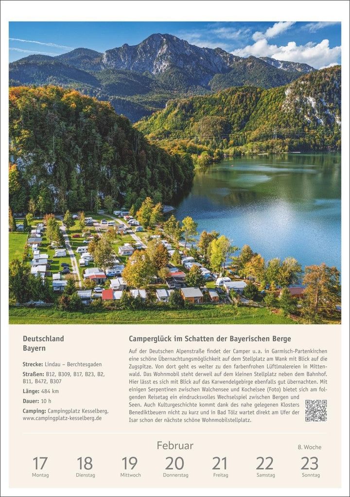 Campinglust Wochen-Kulturkalender 2025 - 53 unvergessliche Touren: Wochenkalender für alle Reise- un