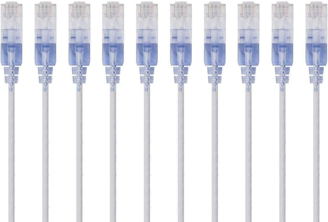 Monoprice SlimRun Cat6A Ethernet-Patchkabel – Netzwerk-Internetkabel – RJ45, verseilt, UTP, reines b