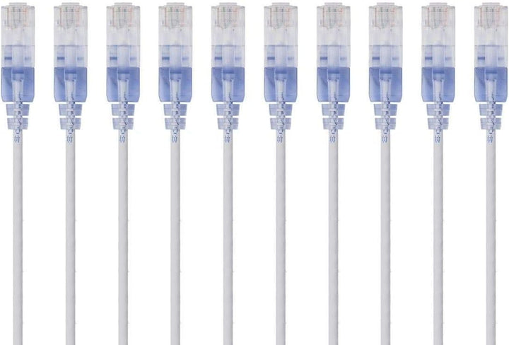 Monoprice SlimRun Cat6A Ethernet-Patchkabel – Netzwerk-Internetkabel – RJ45, verseilt, UTP, reines b