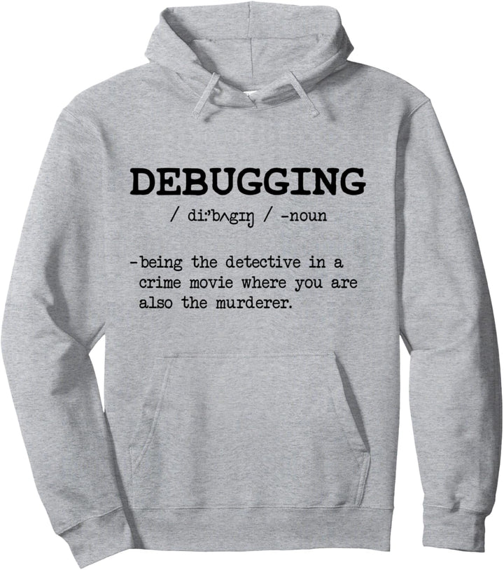 Lustiges Debugging Noun Entwickler Computer Wissenschaft Nerd Geschenk Pullover Hoodie