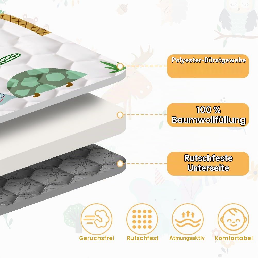 Aolso Baby Spielmatte, Baby Krabbelmatte, Faltbare Spielmatte, Krabbeldecke, Kleinkind Aktivität-Spi