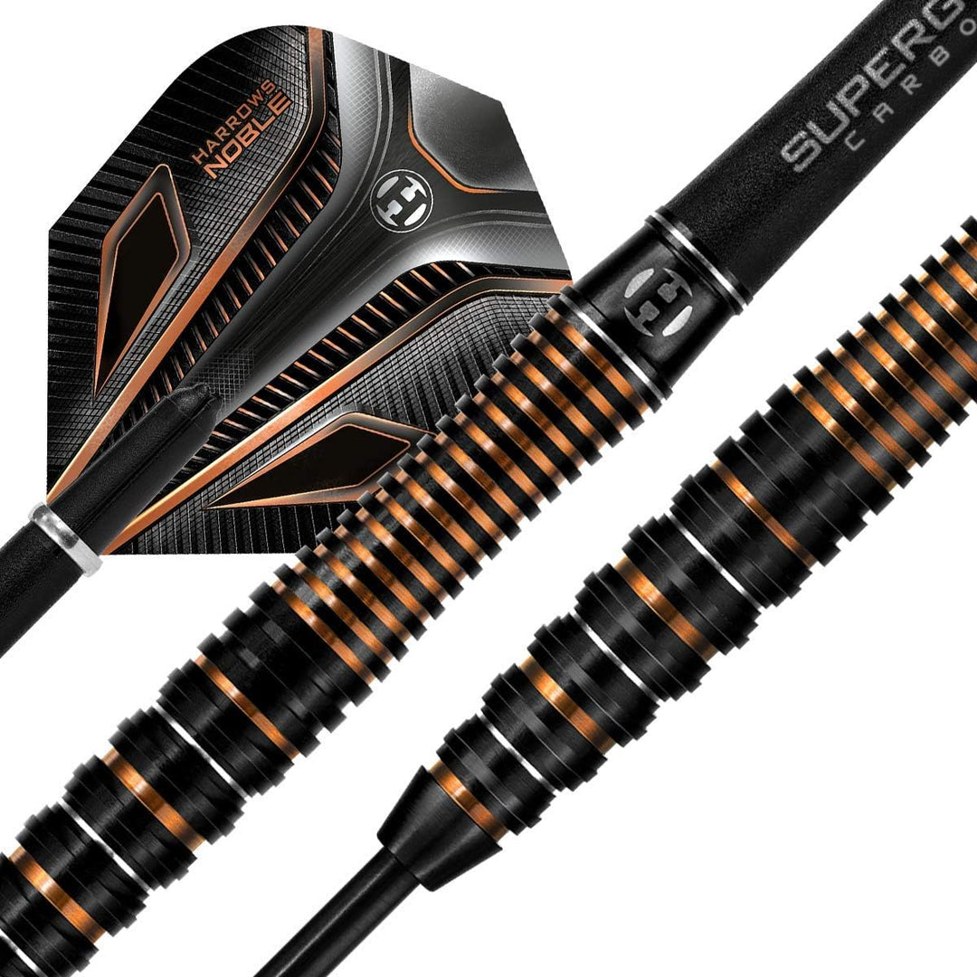 Harrows Steel Darts Noble 90% Tungsten Steeltip Dart Steeldart Hochwertiger Tungsten Dart 21 Gramm,