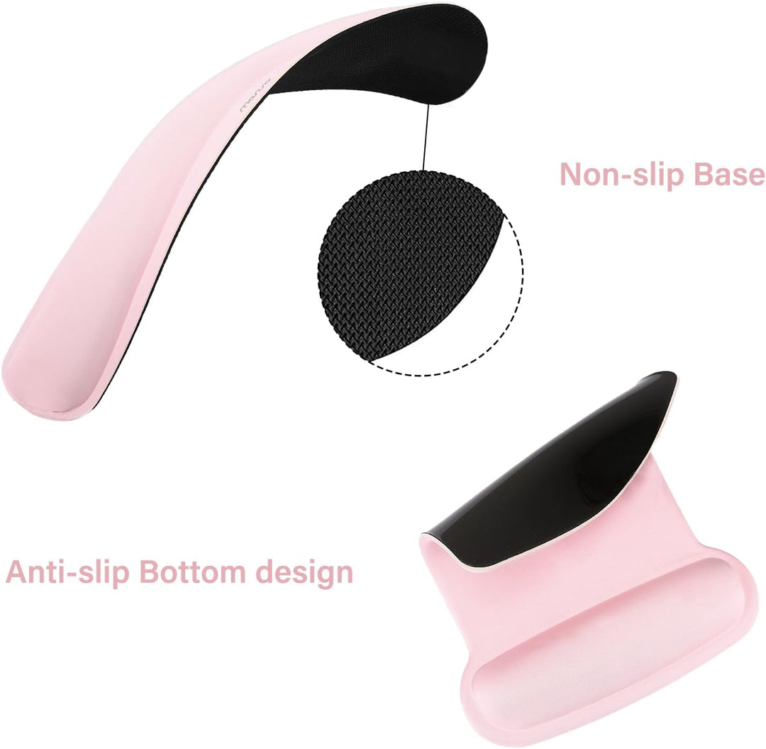 MOSISO Handballenauflage Set für Tastatur &amp; Maus, Ergonomisches Mauspad mit Handauflage&amp;Handballenau