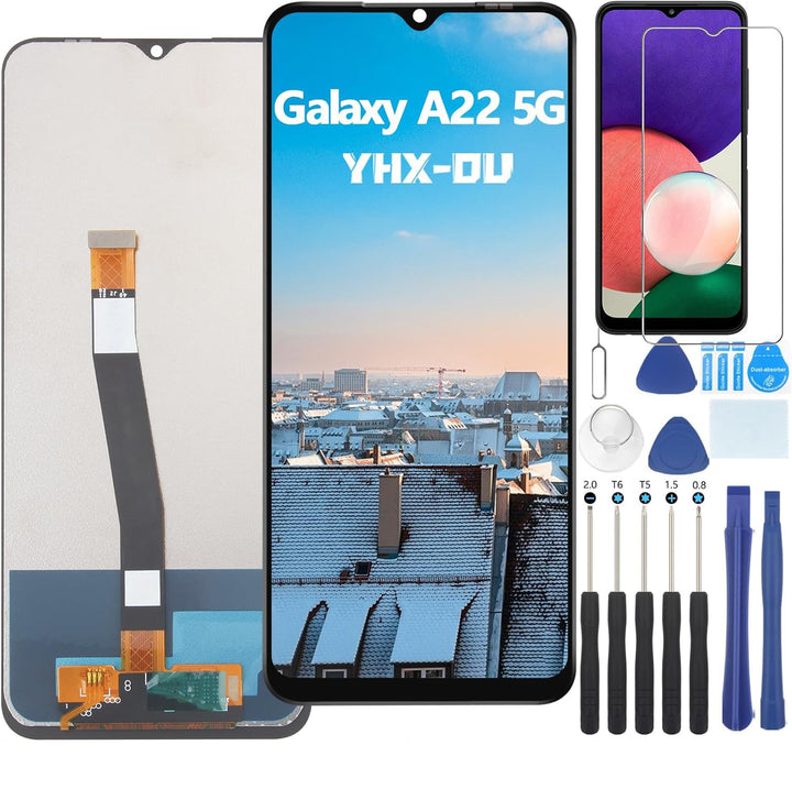 YHX-OU 6,60 Zoll LCD Display für Samsung Galaxy A22 5G SM-A226B SM-A226B/DS SM-A226B/DSN LCD Bildsch