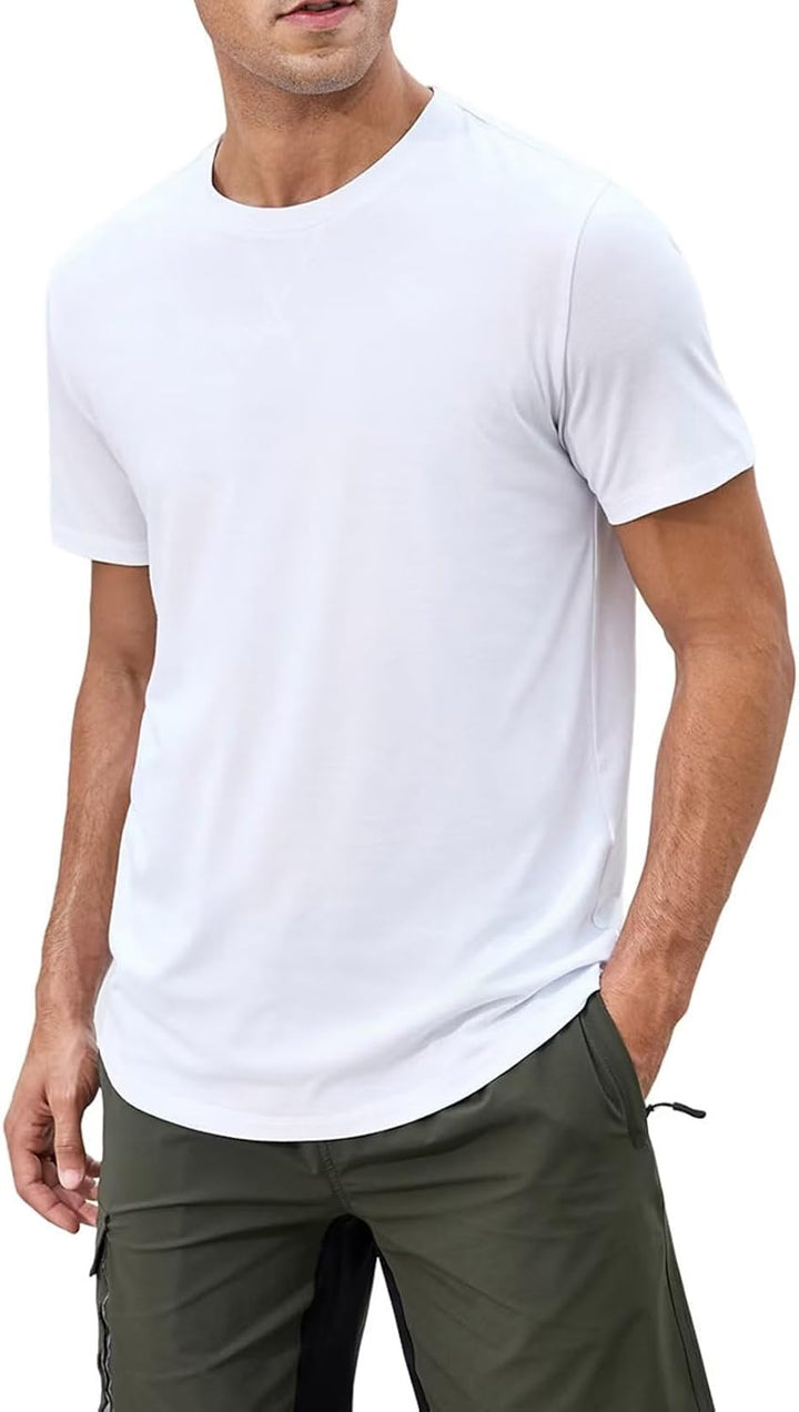 JMIERR 3 Pack T Shirt Herren Sommer Basic Einfarbig T-Shirt Baumwolle Slim Fit Hemd Kurzarm Sportwea