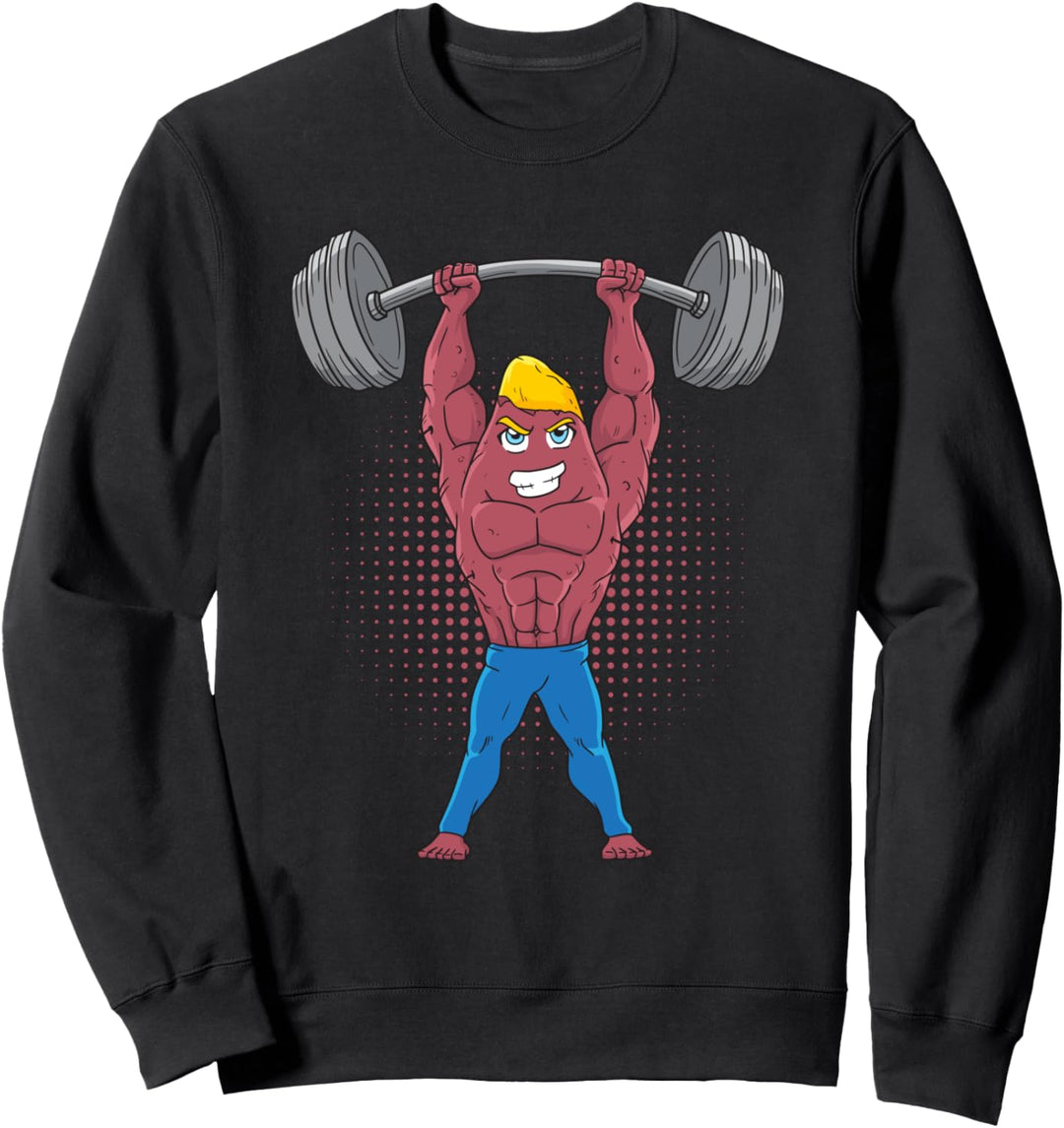 Süsskartoffel Bodybuilding Fitness Vegan Bodybuilder Sweatshirt