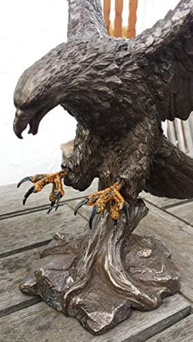 MC Dekofigur bronziert - Adler Wings of Glory - Bronzefigur Figur Deko In-/Outdoor