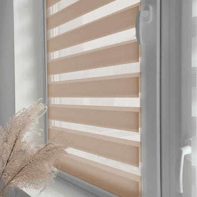 Home-Vision® DuoRollo Klemmfix, Doppelrollo ohne Bohren mit Klämmträgern, Rollos für Fenster und Tür