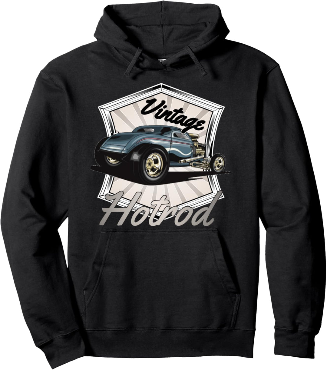 Retro Hotrod, Custom Car-Enthusiasten, Herren Vintage Hot Pullover Hoodie