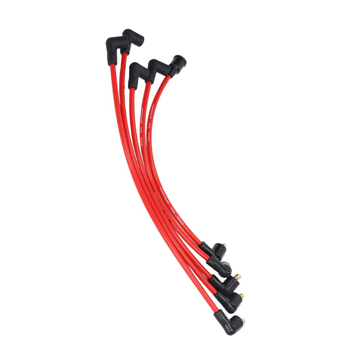 Zündkerzen-Zündkabelsatz für MGB 1800cc-Modelle, 5 Stück, 8 Mm, Rotes Silikon, HT-Zündkabel, Zündker