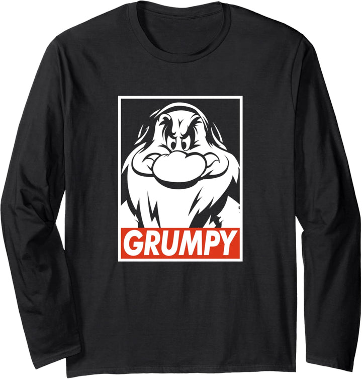 Disney Snow White Grumpy Streetwear Poster Langarmshirt