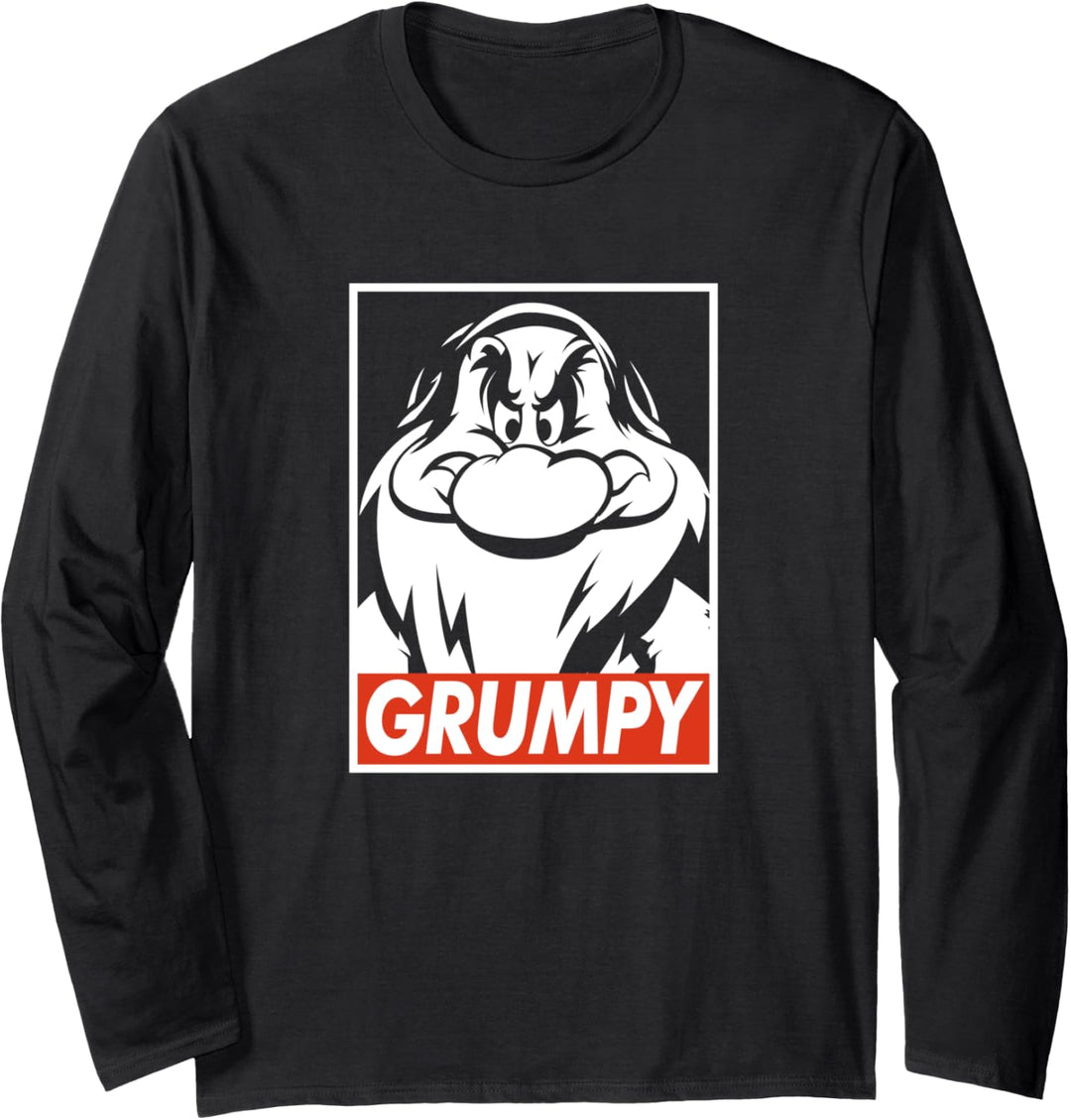 Disney Snow White Grumpy Streetwear Poster Langarmshirt