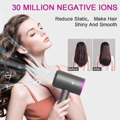 Ionen Föhn AC Motor 1800W Haartrockner, Slopehill Schnelltrocknen Hair Dryer, Salon Haarfön mit Heis