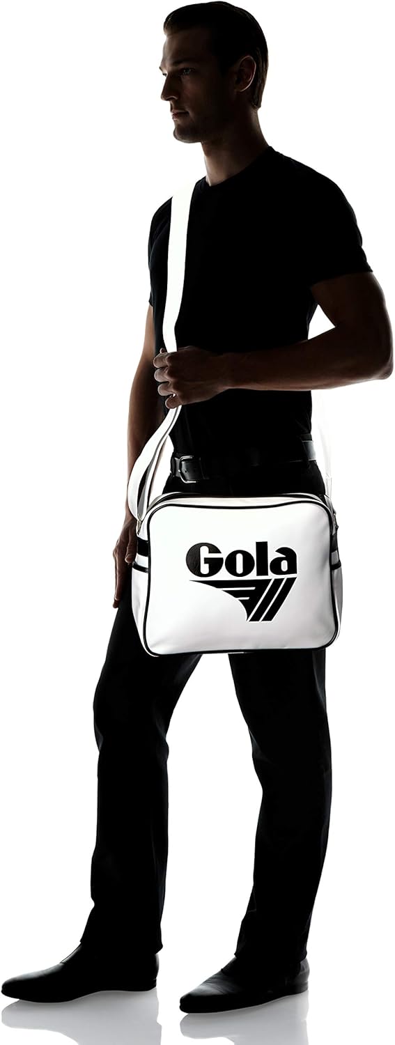 Gola Redford CUB901, Unisex - Erwachsene Henkeltaschen, 36x27x12 cm (B x H x T) Weiss/White/Black, W