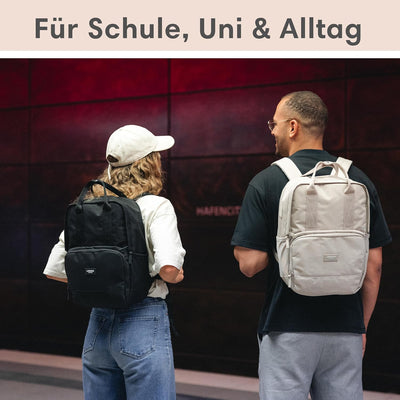 LARKSON Rucksack Damen & Herren - No 6 - Daypack mit 16 Zoll Laptopfach - Rucksäcke für City Schule