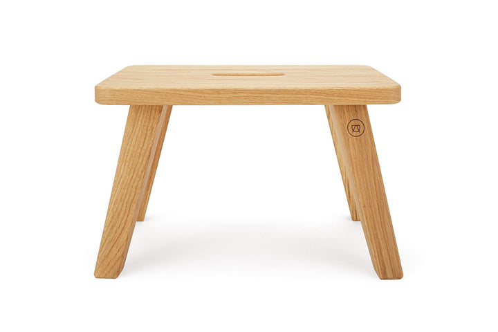 Anton Doll Holzmanufaktur, Fussschemel Emil ®, Naturprodukt 100%, handgefertigter Hochwertiger Hocke