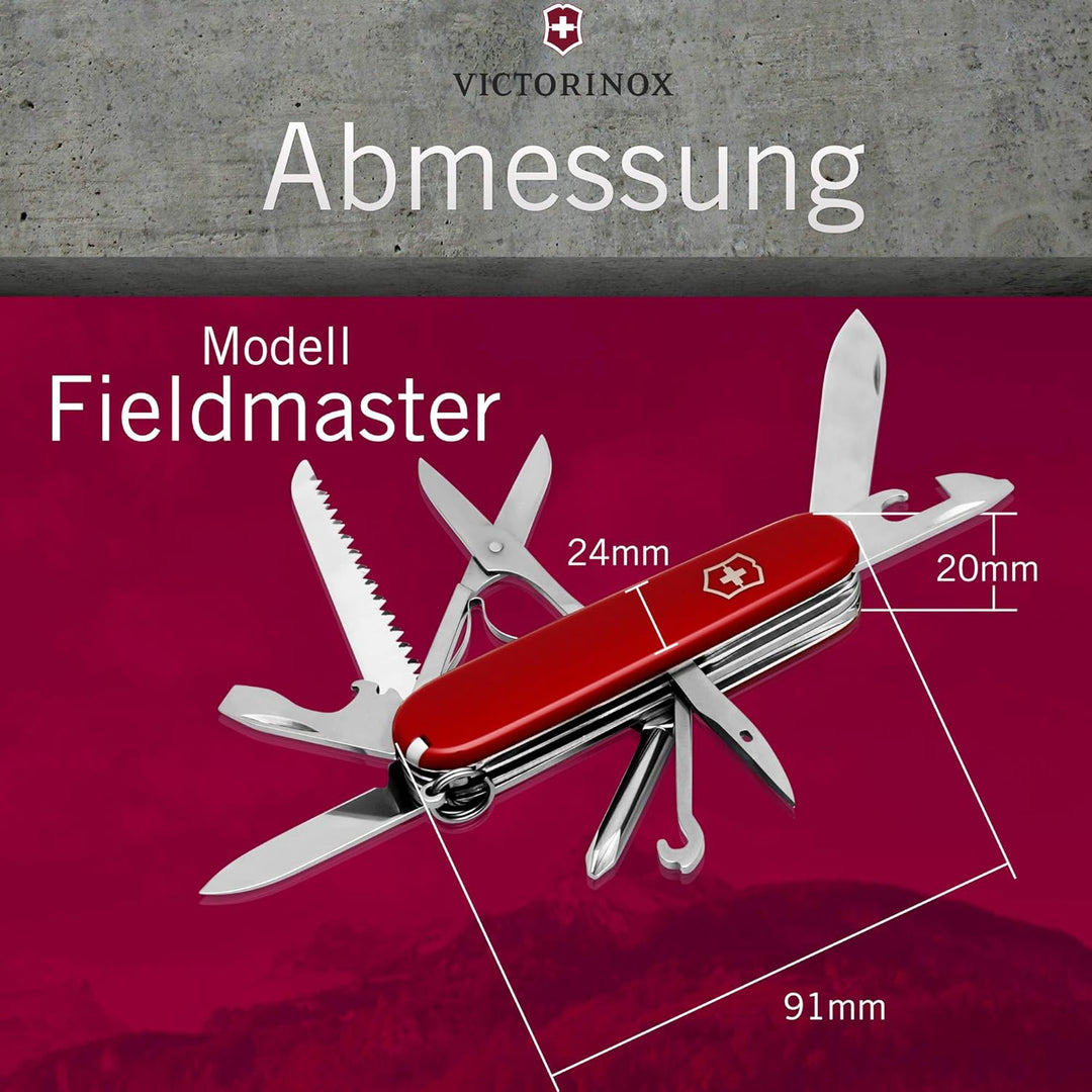 Victorinox Fieldmaster Taschenmesser mit Gravur I Geschenk für Männer zum Geburtstag I Messer , Schw