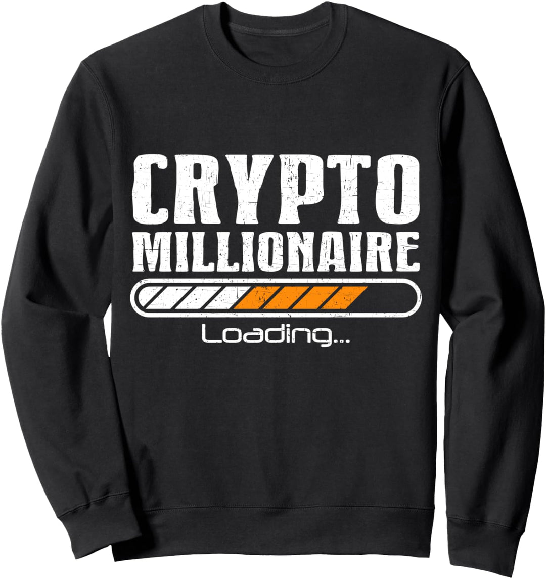 Lustiger Bitcoin Krypto Kryptowährung Krypto Millionär Sweatshirt