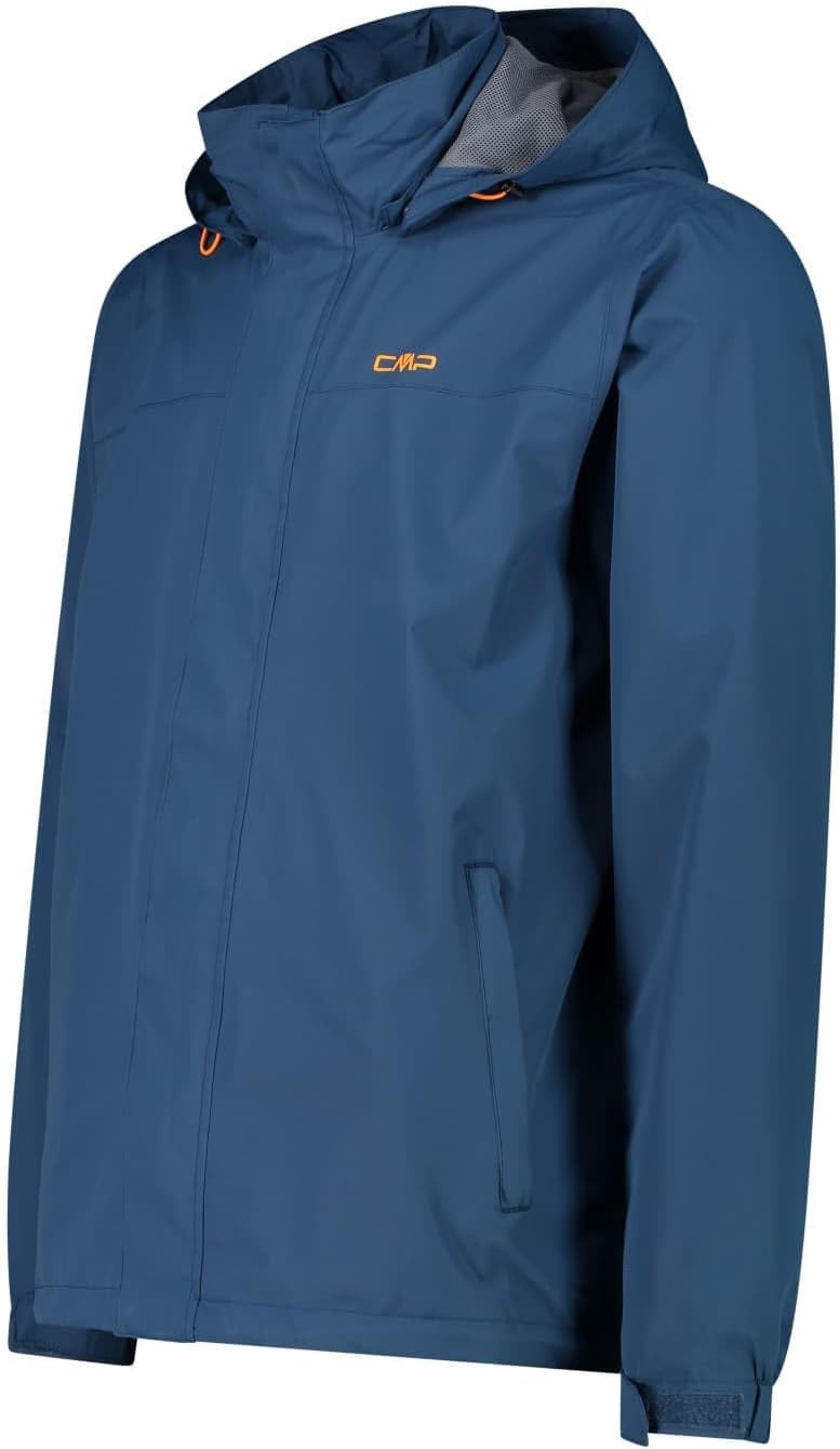 CMP Herren Hoodie Button Rain Jacke Regenjacke Hardshelljacke S Bluesteel, S Bluesteel