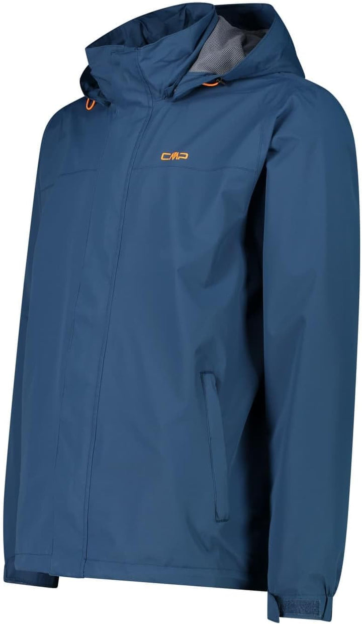 CMP Herren Hoodie Button Rain Jacke Regenjacke Hardshelljacke S Bluesteel, S Bluesteel