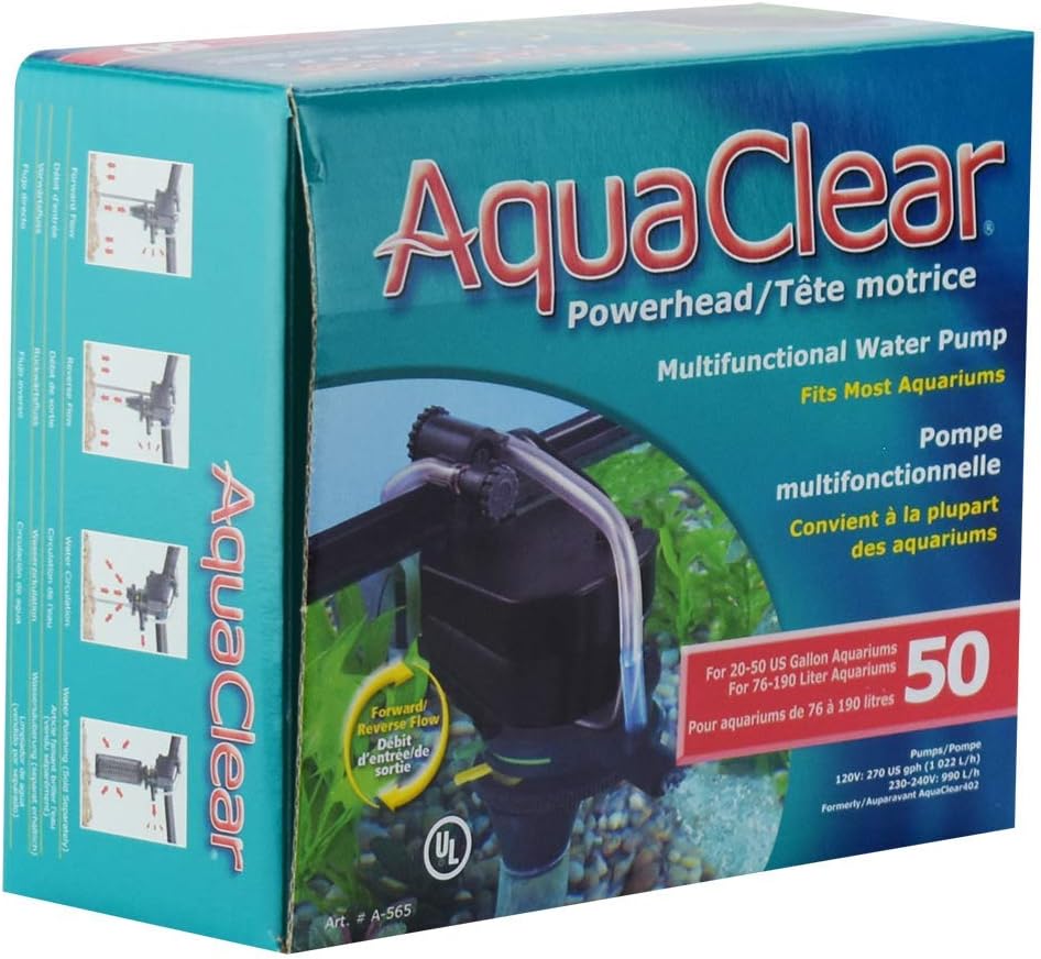 AquaClear A565 Powerhead 50 als Boden-, Schnell- oder Biofilter sowie als Umwälzpumpe einsetzbar, fü