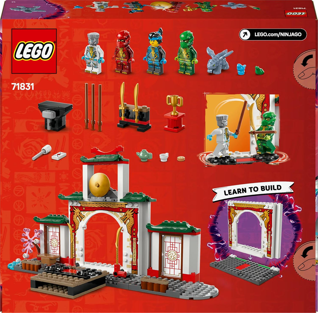LEGO NINJAGO Spinjitzu-Tempel der Ninja - Spielset mit 4 Minifiguren und 1 Drachen Figur - Bauset -