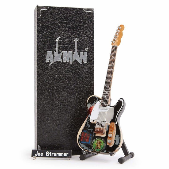 Axman Joe Strummer (The Clash) – 1966 Gitarre: Miniatur-Gitarre-Nachbildung, handgefertigt, Ornament