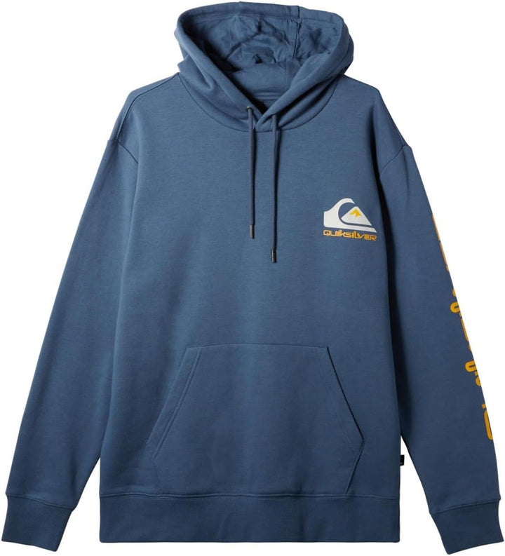 Quiksilver Herren Mw Logo Hoody Hooded Fleece Sweatshirt Pullover (1er Pack) L Bering Sea, Bering Se