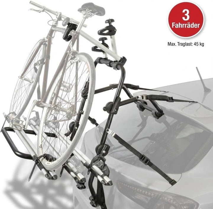Fahrrad Heckträger - Fahrradträger Heckklappe - VDP Steelbike 3 - universal Auto Fahrradträger - Hec