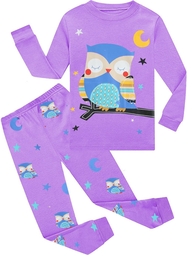 EULLA Kinder Mädchen Schlafanzüge Winter Pyjama Set Einhorn Meerjungfrau Schmetterling Marienkäfer G