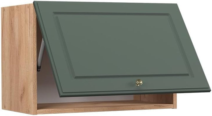 Vicco Hängeschrank Fame-Line, Grün-Gold Landhaus/Goldkraft Eiche, 60 cm Flach Grün-gold Landhaus Hän