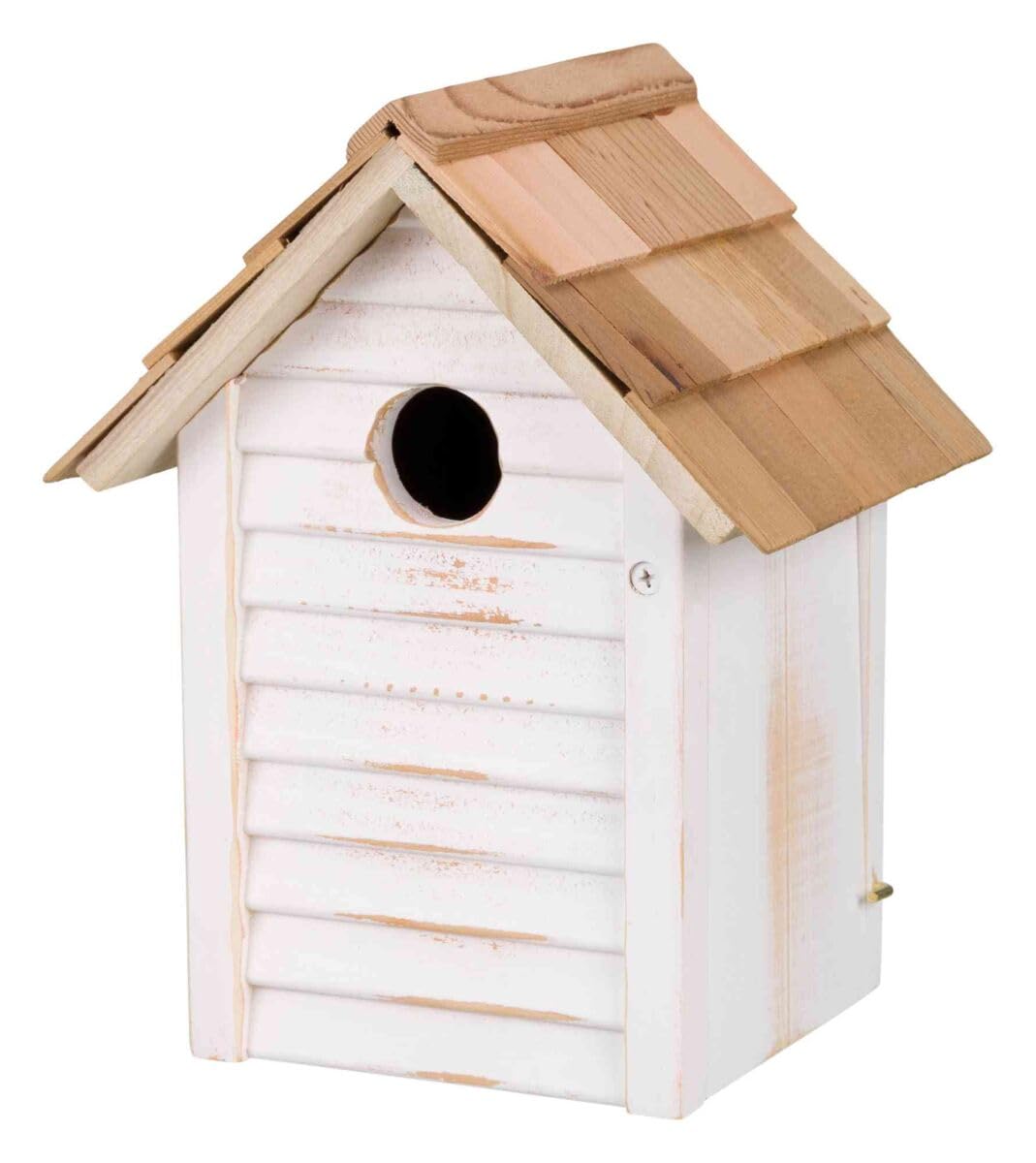 Trixie 55857 Nistkasten, 18 × 24 × 15 cm/ø 3 cm, weiss 18 x 24 x 15 cm, 18 x 24 x 15 cm
