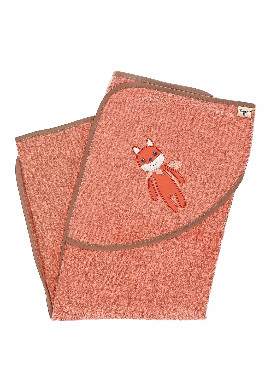 Sterntaler Baby Mädchen Badetuch Baby GOTS Enna Uni - Badeponcho Baby, Kapuzenhandtuch, Badehandtuch