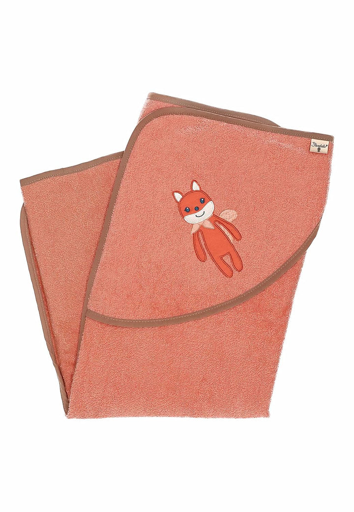 Sterntaler Baby Mädchen Badetuch Baby GOTS Enna Uni - Badeponcho Baby, Kapuzenhandtuch, Badehandtuch