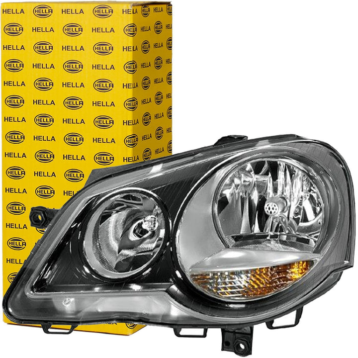 HELLA 1EE 247 019-211 FF/Halogen-Hauptscheinwerfer - links - für u.a. VW Polo (9N_), Links