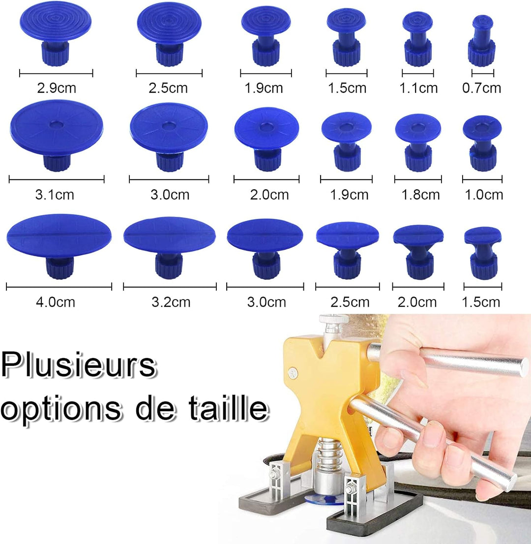 Tosucs Dellen Reparatur Ausbeulwerkzeug Dent Puller Set, Auto Paintless Dellen Reparaturset, DIY Gol