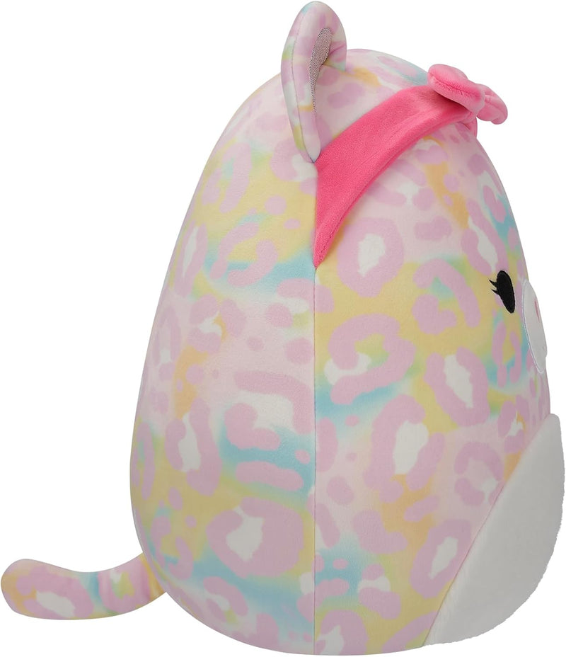 Squishmallows SQCR05426 - Michaela der Regenbogen Leopard 30 cm, offizielles Jazwares Plüsch, superw