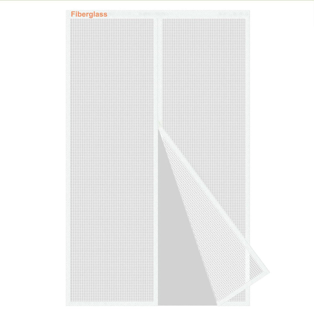 Risareyi Fliegengitter Balkontür Magnet aus Fiberglas 140x195cm, Weiss