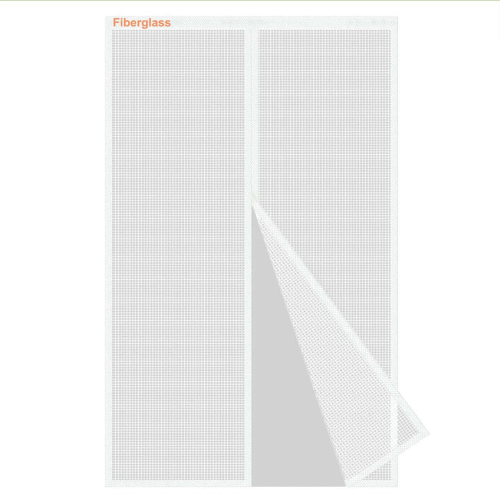 Risareyi Fliegengitter Balkontür Magnet aus Fiberglas 140x195cm, Weiss