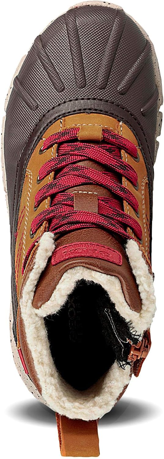 Geox Jungen J Flexyper Boy B ABX Ankle Boot 29 EU Multicolor Lt Brown Dk Red 61, 29 EU Multicolor Lt